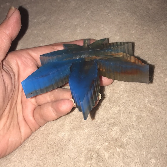 Custom Epoxy business card holder with love ❤️ and leaf New - Picture 5 of 6